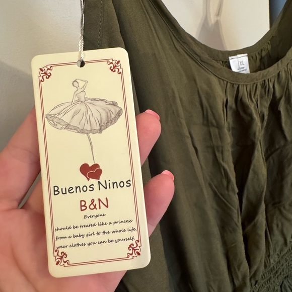 Women’s XXL Army Green Cami Jumpsuit - Buenos Ninos B&N - Picture 2 of 7